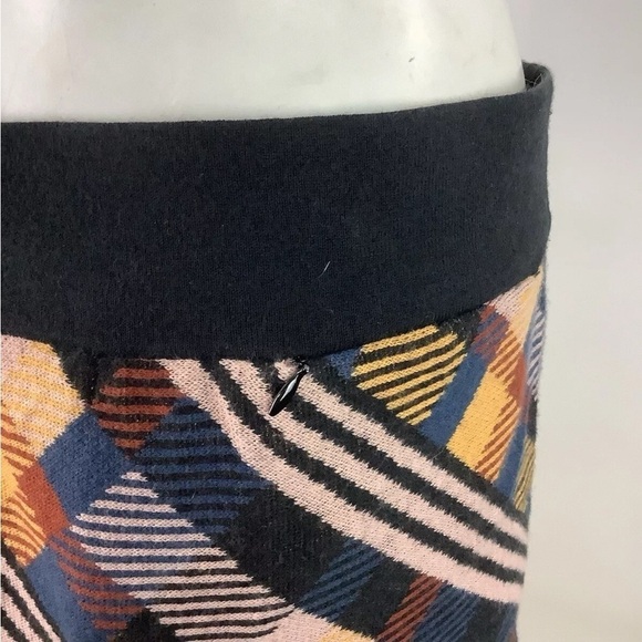 Title Nine Sz M Extra Fine Merino Wool Knit A-Line Golf Skirt Multicolor - Picture 4 of 6